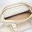 Borsa bowling Bolero Mini in pelle color crema