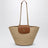 Manon raffia basket bag in Maple Sugar/Brick