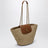 Manon raffia basket bag in Maple Sugar/Brick