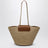 Manon raffia basket bag in Maple Sugar/Brick