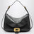 Sac à épaule Clicca Medium en cuir d’agneau noir