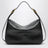 Sac à épaule Clicca Medium en cuir d’agneau noir
