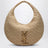 Borsa hobo Icare in rafia Pale Brown/Brick