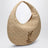 Borsa hobo Icare in rafia Pale Brown/Brick