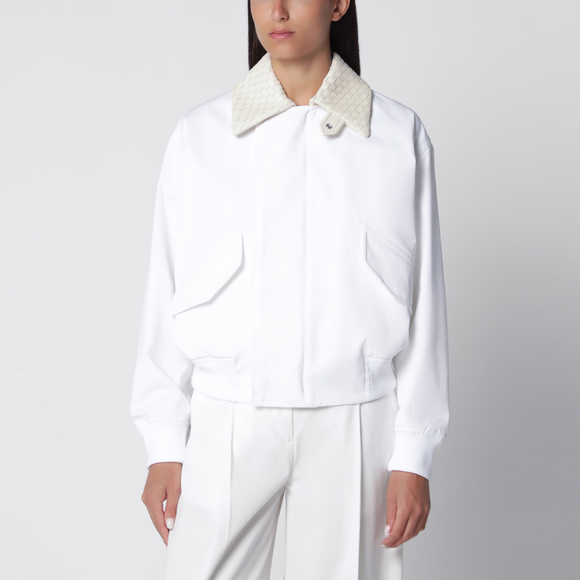Giacca bianca in cotone