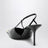 Jeanne slingback pumps in smooth black leather