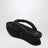 Tongs Gaeta en satin noir