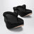 Tongs Gaeta en satin noir
