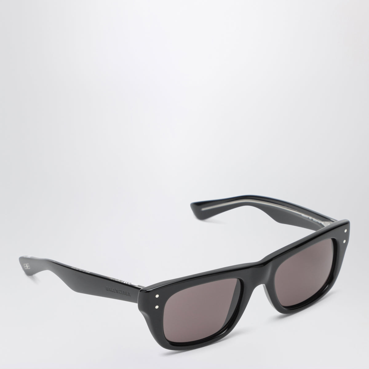 Sonnenbrille Standard Square in Schwarz aus Acetat