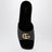 Double G Slides aus schwarzem Nappaleder