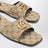 Double G Slides aus GG-Canvas in Beige Sand