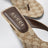Vittoria Zehentrenner aus GG-Canvas in Beige Sand