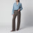 Camicia Cassandre in chambray grigia azzurra