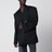 Blazer doppiopetto oversize in lana nero