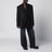 Blazer doppiopetto oversize in lana nero