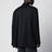 Blazer doppiopetto oversize in lana nero