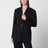 Giacca monopetto in lana grain de poudre nera