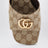 Double G slider sandals in GG canvas in vintage sand