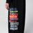 Black jogger trousers with logo print