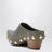 Zoccoli Gondola in pelle intrecciata taupe scuro