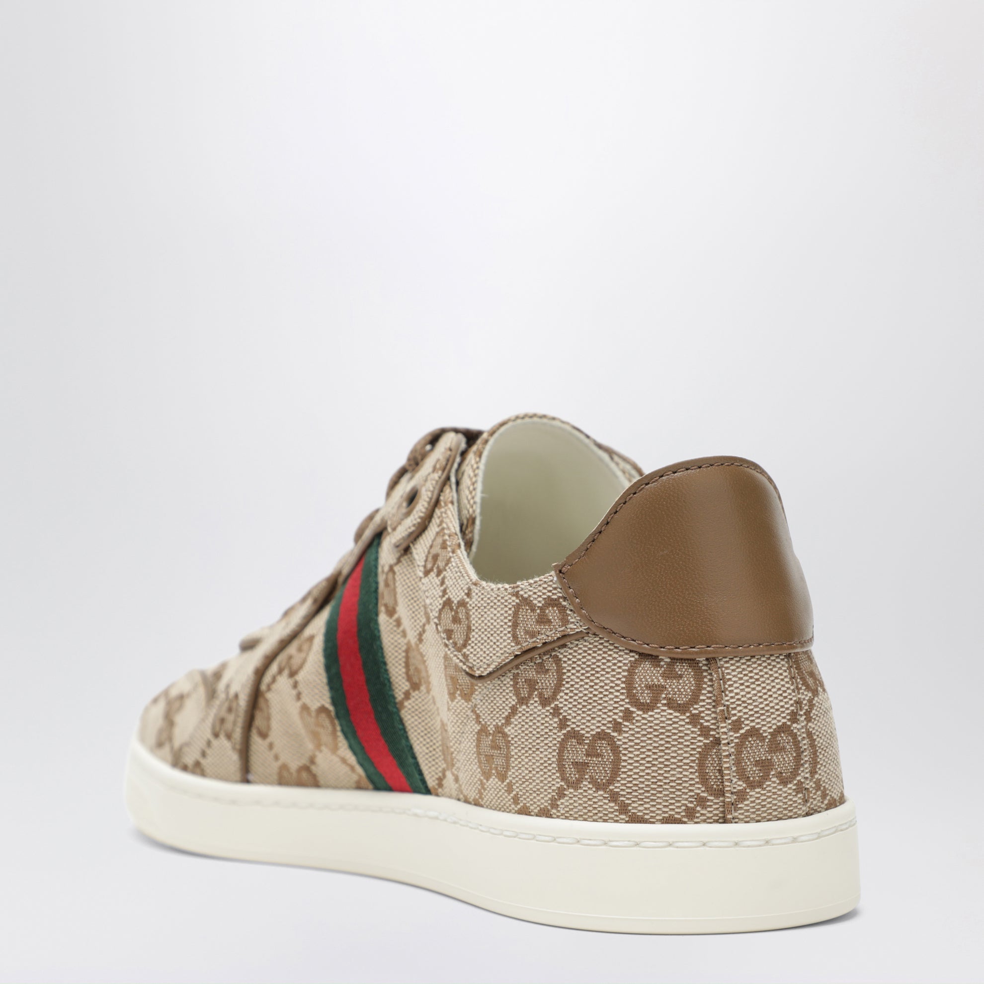 Stretch-Sneakers aus GG-Canvas in Beige Sand