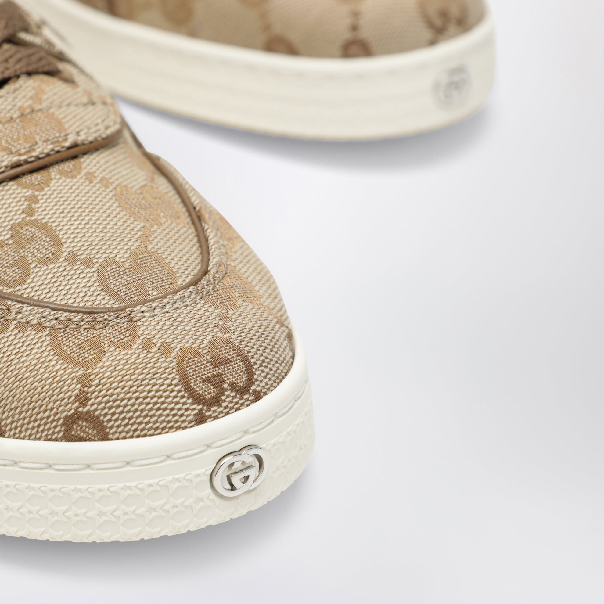 Stretch-Sneakers aus GG-Canvas in Beige Sand
