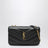 Loulou Schultertasche aus Leder mit Kettenriemen, schwarz