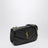 Loulou Schultertasche aus Leder mit Kettenriemen, schwarz