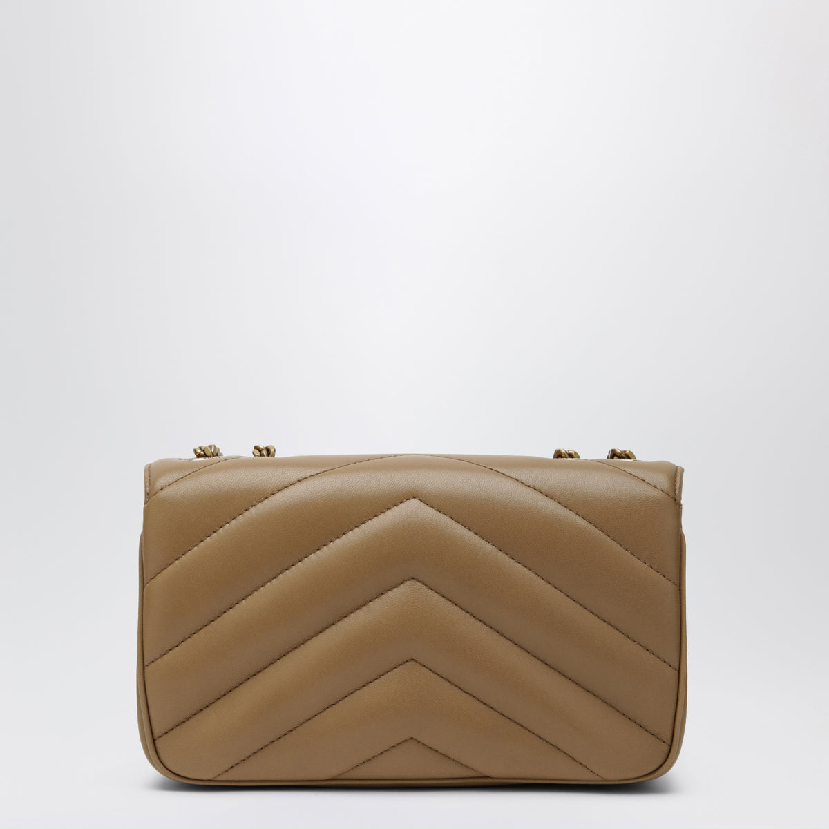 Loulou crossbody bag in beige leather