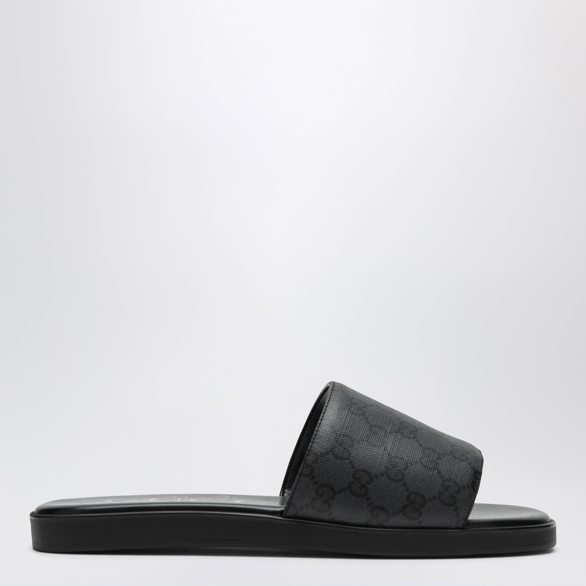 Schwarze Generation Slider-Sandalen aus GG-Canvas