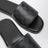 Schwarze Generation Slider-Sandalen aus GG-Canvas