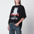 T-shirt The Door oversize in jersey di cotone nera