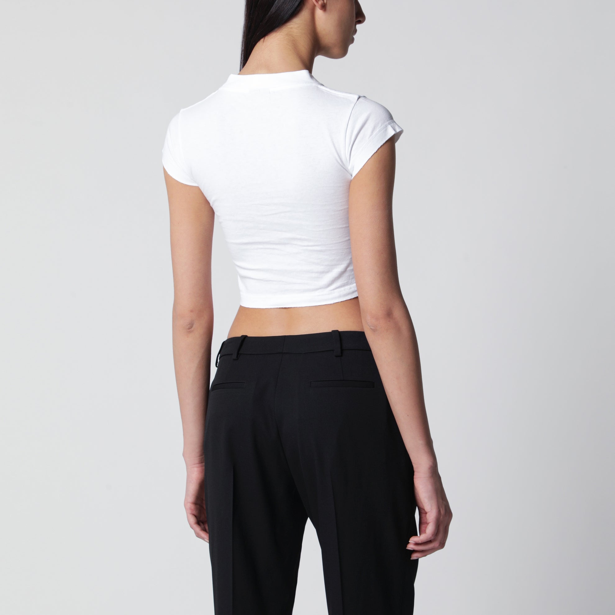 T-shirt Messy Spray in cotone bianco