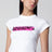 T-shirt Messy Spray in cotone bianco
