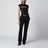 T-shirt Messy Spray con retro tagliato in jersey nera