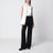 Pantaloni a gamba ampia in lana Double Black