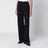 Pantaloni a gamba ampia in lana Double Black