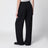 Pantaloni a gamba ampia in lana Double Black