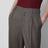 Pantaloni sartoriali a vita media in lana marroni