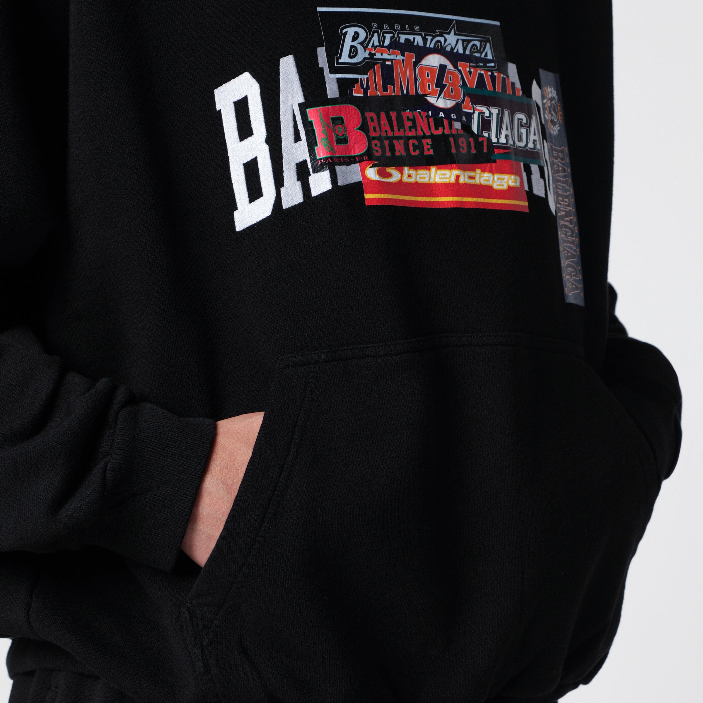 BALENCIAGA ACTIVEWEAR HOODIE フーディ 黒 3サイズ 【公式通販】