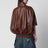 Cooon bomber jacket in lamb leather, castor