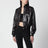 Bomber in nappa morbida marrone scuro