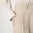 Lilas light khaki cotton and linen trousers