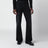 Schwarze Stretch-Denimhose mit Used-Effekt