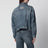Giacca denim Kick asimmetrica in cotone blu
