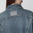 Giacca denim Kick asimmetrica in cotone blu