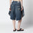 Bermudashorts Tulipano aus Baumwoll-Denim, dunkelblau