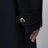 Long navy textured wool pea coat