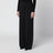Oversized lightweight wool trousers in black