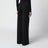 Oversized lightweight wool trousers in black